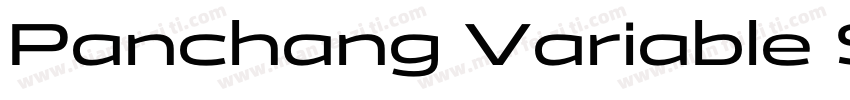 Panchang Variable Semibold字体转换